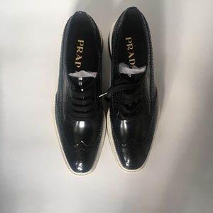 Prada Brogue Style Platform Shoes NIBWT